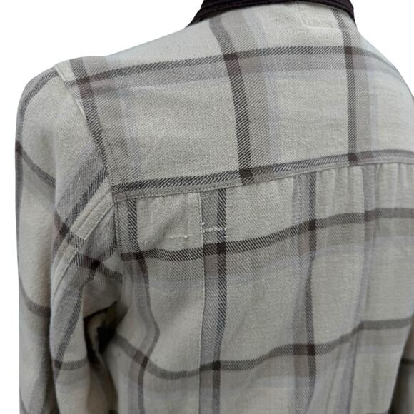 Deadstock Womens At Last Jeanswear Tan Plaid Cropped Pearl‎ Snap Jacket Small - Picture 6 of 10